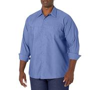 Red Kap Men's Industrial Work Shirt, Regular Fit, Long Sleeve Utility Button, Petrol Blue, Large