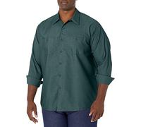 Red Kap Men's Industrial Work Shirt, Regular Fit, Long Sleeve Utility Button, Spruce Green, XL