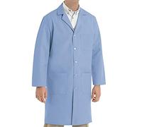 Red Kap Men's Lab Coat, Light Blue, 50