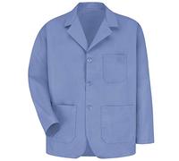 Red Kap Men's Lapel Counter Coat - blue - Medium