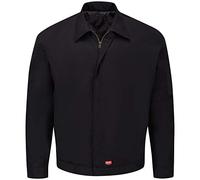 Red Kap Men's Performance Crew Jacket Outerwear-Lined, Black, S