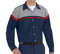 Red Kap Men's Performance Tech Long Sleeve Shirt - Multi - Medium