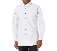 Red Kap Men's Poplin Dress Shirt, White, 4X-Large