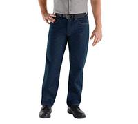 Red Kap Men's Relaxed Fit Jean, Prewashed Indigo, 36x34
