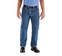 Red Kap Men's Relaxed Fit Jean, Stonewash, 44x30