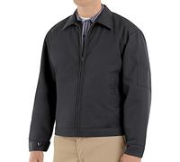 Red Kap Men's Slash Pocket Quilt-Lined Jacket, Black, M