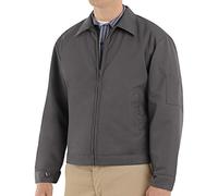 Red Kap Men's Slash Pocket Quilt-Lined Jacket, Charcoal, L