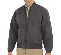 Red Kap Men's Solid Team Jacket, Charcoal, XL Tall