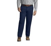 Red Kap Men's Stain Resistant, Flat Front Work Pants, Navy, 32W x 34L