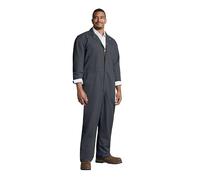 Red Kap Men's Twill Action Back Coverall Work Suit, Charcoal, 52