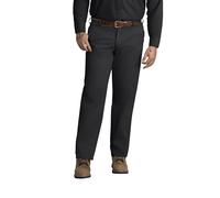 Red Kap Men's Wrinkle-Free Regular Fit Twill Blend Work Pants, Black, 52W x 34L