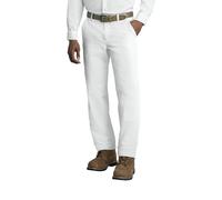 Red Kap Men's Wrinkle-Free Regular Fit Twill Blend Work Pants, White, 31W x 30L