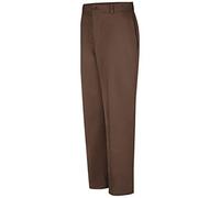 Red Kap Men's Wrinkle-Resistant Cotton Work Pant Brown