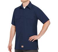 Red Kap Unisex's Solid Rip Stop Shirt, Navy, 3X-Large