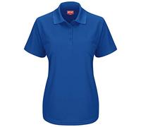 Red Kap Women's Short Sleeve Knit Performance Polo - Blue - X-Large