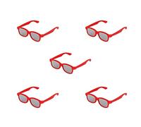 Red Kids Passive Circular Polarized Lens 3D Glasses - Pack of 5