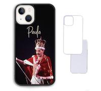 Red King Crown Retro Freddie Photo Mercury Custom Black White Clear Compatible With iPhone 6 7 8 SE 2020 X XR XS 11 12 13 14 15 16 16E Pro Max Plus Mini Bumper Case Custom Personalised Name
