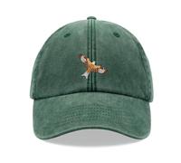Red Kite Bird Baseball Cap Vintage Washed Unisex Dad Hat Adjustable Bottle Green