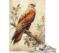 Red Kite Bird Jigsaw Puzzles for Adults Kids. 1000 Pieces Whimsical Challenge Toy Educational Game Home Decoration for Educational Games 1000pcs (38x26cm)