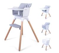 Red Kite Feed Me Kombo 3 in 1 Wooden Highchair/Lo Chair/Infant Seat - Grey