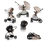 Red Kite Push Me Pace i 2 in 1 Travel System with i-Size Car Seat - Latte