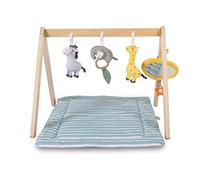 Red Kite Wooden Activity Arch & Play Mat - Soft Padded Play Mat with Wooden Play Arch & Luxurious Activity Toys, Grey, One Size