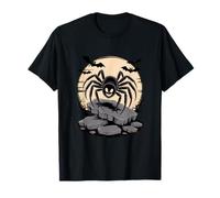 Red Knee Tarantula Crawling Scare Vintage Halloween T-Shirt
