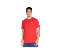 (Red, L) Nike Mens Futura T Shirt Sportswear Club Swoosh Classic Logo Crew Neck Tee