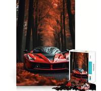 Red La Ferrari Super Car 1000-piece Puzzle for Teenagers Mind Exercise Toy Mind Calm Design Assembly Cherished Gift (50x75cm)