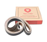 Red Label Abrasives 1 X 30 Inch Sanding Belts - Industrial Grade Silicon Carbide (Choose a Grit) - 12 Pack - for Knife Sharpening and Metalworking (Fine Grit Assortment)
