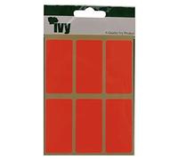 Red Labels 25x50mm