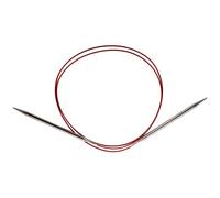 Red Lace Stainless Steel Circular Knitting Needles 47"-Size 19/15mm