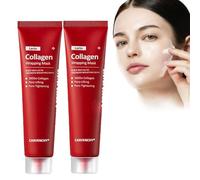 Red Lacto Collagen Wrapping Mask 2pcs, Glowy Skin Elasticity, Hydrating, Peel-Off Mask, Pore Lifting And Minimizing