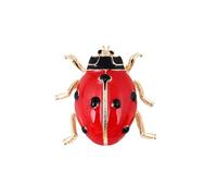 Red Ladybug Brooch Pin for Women Enamel Cartoon Ladybird Animal Small Badge Brooch Lapel Pin Halloween Retro Unisex Badge Suit Jacket Dress Accessories Jewelry Gifts