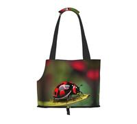 red ladybug Dasisy print Puppy Carrier Walking Dog Bags Pets Dogs Carrier Bags for small Dogs and Cat and Rabbit