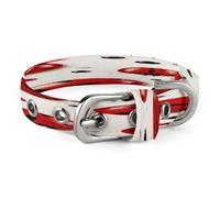 Red Ladybug Dog Collar Adjustable Pet Collar Stainless Steel D-Ring Collar Oxford Cloth Cat Collar Strap with Metal Buckle for Small Medium Dog