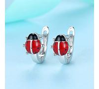 Red Ladybug Hoop Earrings for Women Cute Insect Earrings Jewelry Party