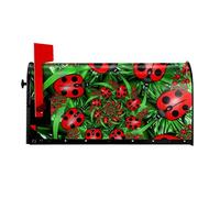 Red Ladybug Magnetic Suction Waterproof Letterbox Cover (Consistent On Both Sides) Post Box Cover Decoration