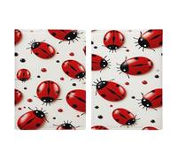 Red Ladybug Passport Holder Slim PU Leather Passports Wallet Portable Passports Protector Passport Cover