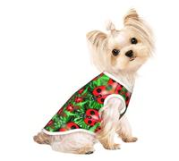 Red Ladybug print Dog Clothes T Shirts for Small Dogs Breathable Puppy Kitten Dog Shirts for Pet Dogs Cats