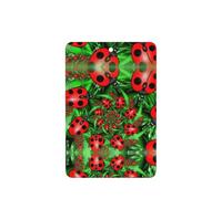 Red Ladybug Printing 10 Pcs Car Air Freshener Fragrant Sheets,Car Hanging Accessories With Strings For Decor