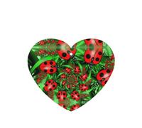 Red Ladybug Printing 10 Pcs Car Air Freshener Fragrant Sheets,Car Hanging Accessories With Strings For Decor