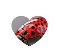 Red Ladybug Printing 10 Pcs Car Air Freshener Fragrant Sheets,Car Hanging Accessories With Strings For Decor