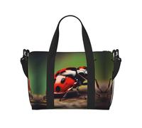 red ladybug Versatile Personal Item Travel Bags for Women - Spacious Duffel Bags for Traveling, Gym Bags for Men, Black, One Size