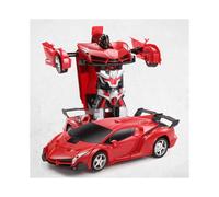 (Red Lamborghini ) Transformer RC Robot Car Remote Control 2 IN 1 Toy