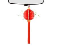 Red Lantern Car Air Freshener - Aromatherapy Perfume Pendant, Single Festive Themed Oil Diffuser For Rearview Mirror, Refillable Liquid Fragrance Vessel, Interior Hardware, Cultural Decor For Suv