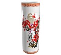 Red Lantern ORIENTAL FURNITURE 24 Inch Cherry Blossom Porcelain Umbrella Stand