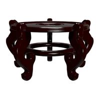 Red Lantern ORIENTAL Furniture Rosewood Fishbowl Stand - Size 10.5 in. Base Diameter