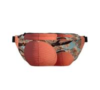 Red Lanterns Crossbody Waist Pack â€“ Large Capacity Lightweight Sling for Outdoor Sport, Travel, Shopping