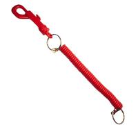 RED Lanyard Spiral Keyring for Safety Knife, Box Cutter & Package Opener - Utility Tool for Warehouse, Cardboard, Tape, Film, Carton & Straps - Safe Work Knife for Cutting Boxes